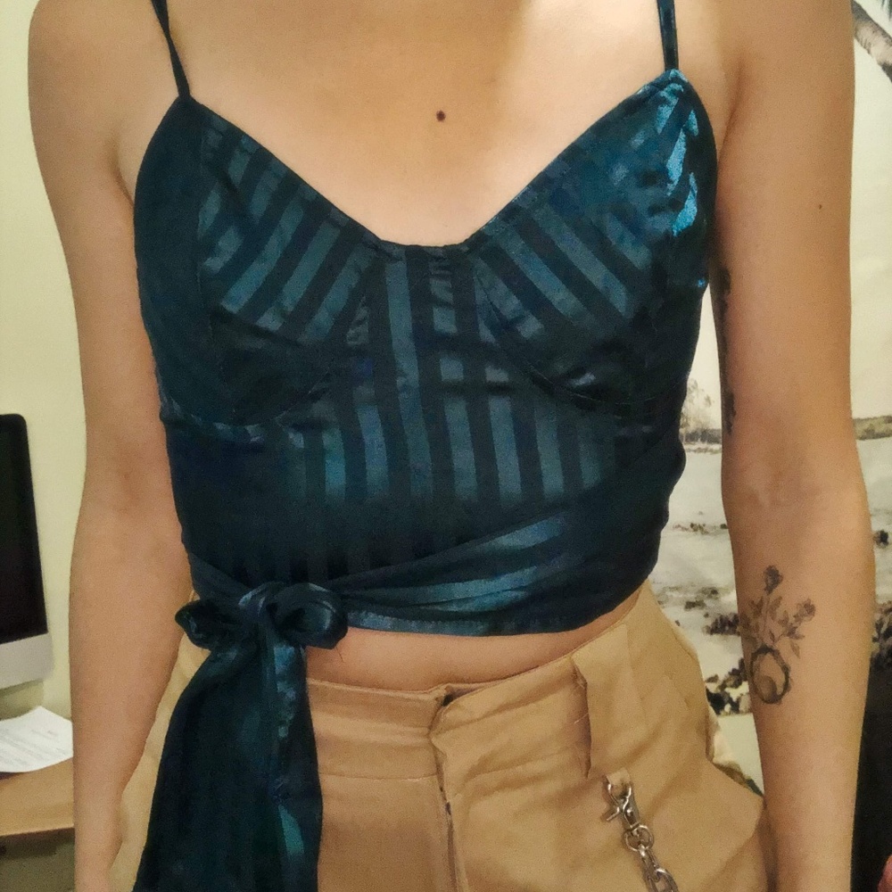 Satin Crop Top